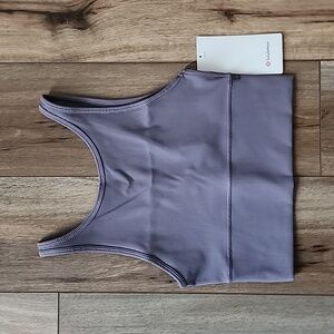 Lululemon Power Pivot Tank, 6, Dusky Lavender, Ribbed, Cropped, Reversible, NWT